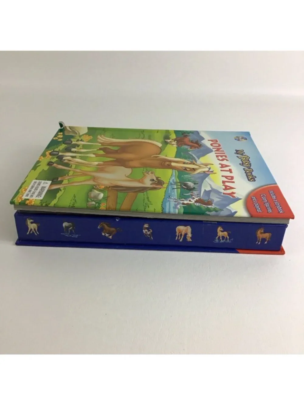 NEW My Busy Books Ponies At Play Storybook Figurines Playmat Phidal Vintage 2004